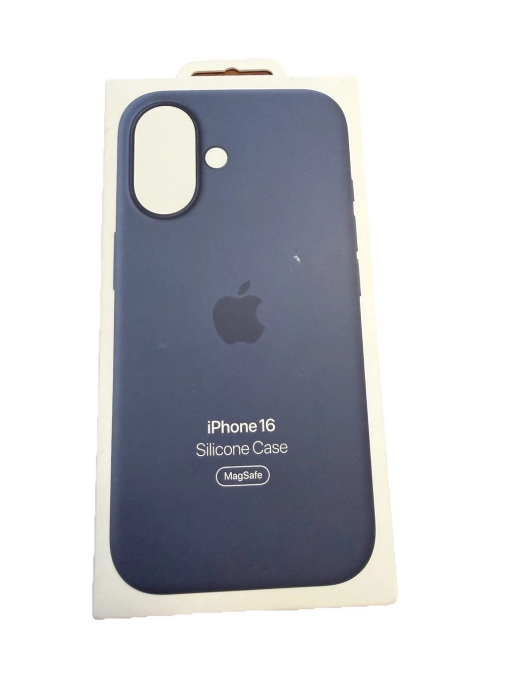 Apple iPhone 16 Silicone Case - Navy Blue MagSafe New Sealed In Box